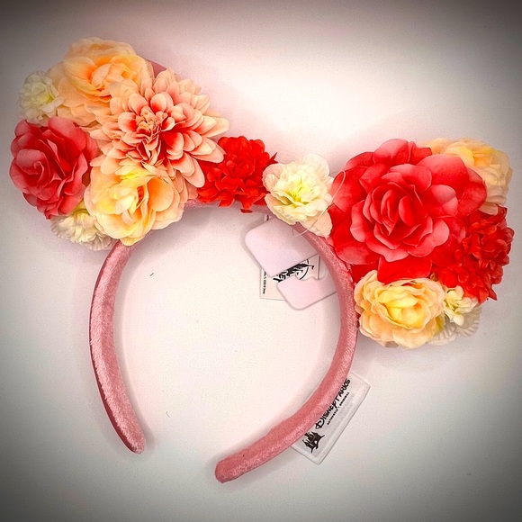 Cute Disney Floral Ears-OS-Multicolored Flowers-Never Used-Excellent Cond NWT - Picture 4 of 6
